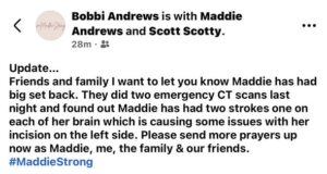 Maddie Andrews: Community Rallying Around Marysville, Ohio Family Following Critical Accident